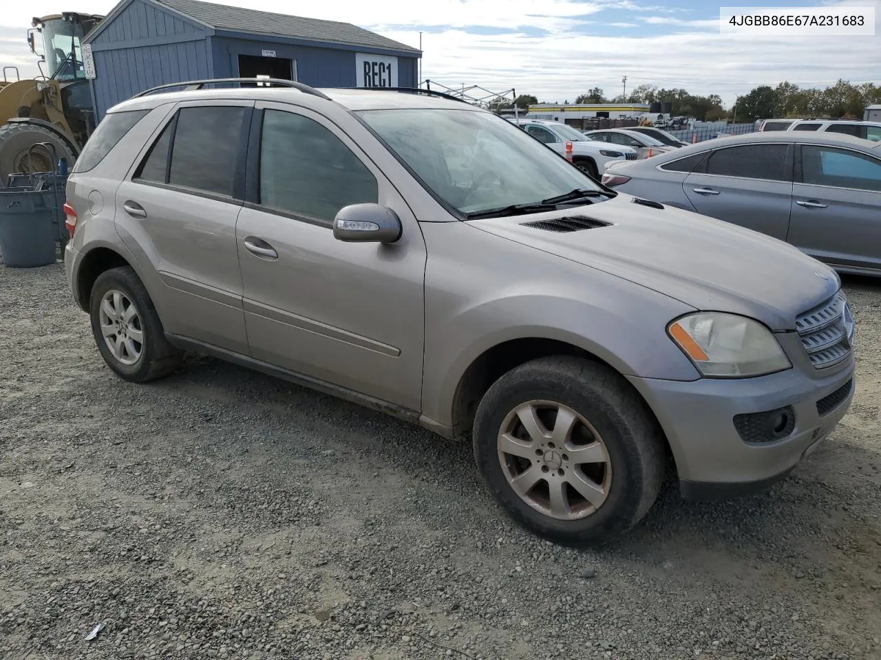 2007 Mercedes-Benz Ml 350 VIN: 4JGBB86E67A231683 Lot: 78398934