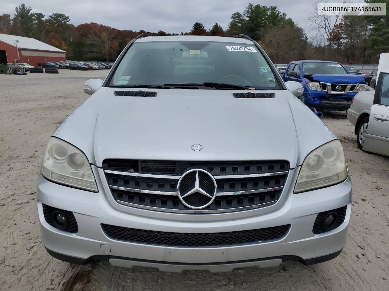 2007 Mercedes-Benz Ml 350 VIN: 4JGBB86E17A155631 Lot: 78622204