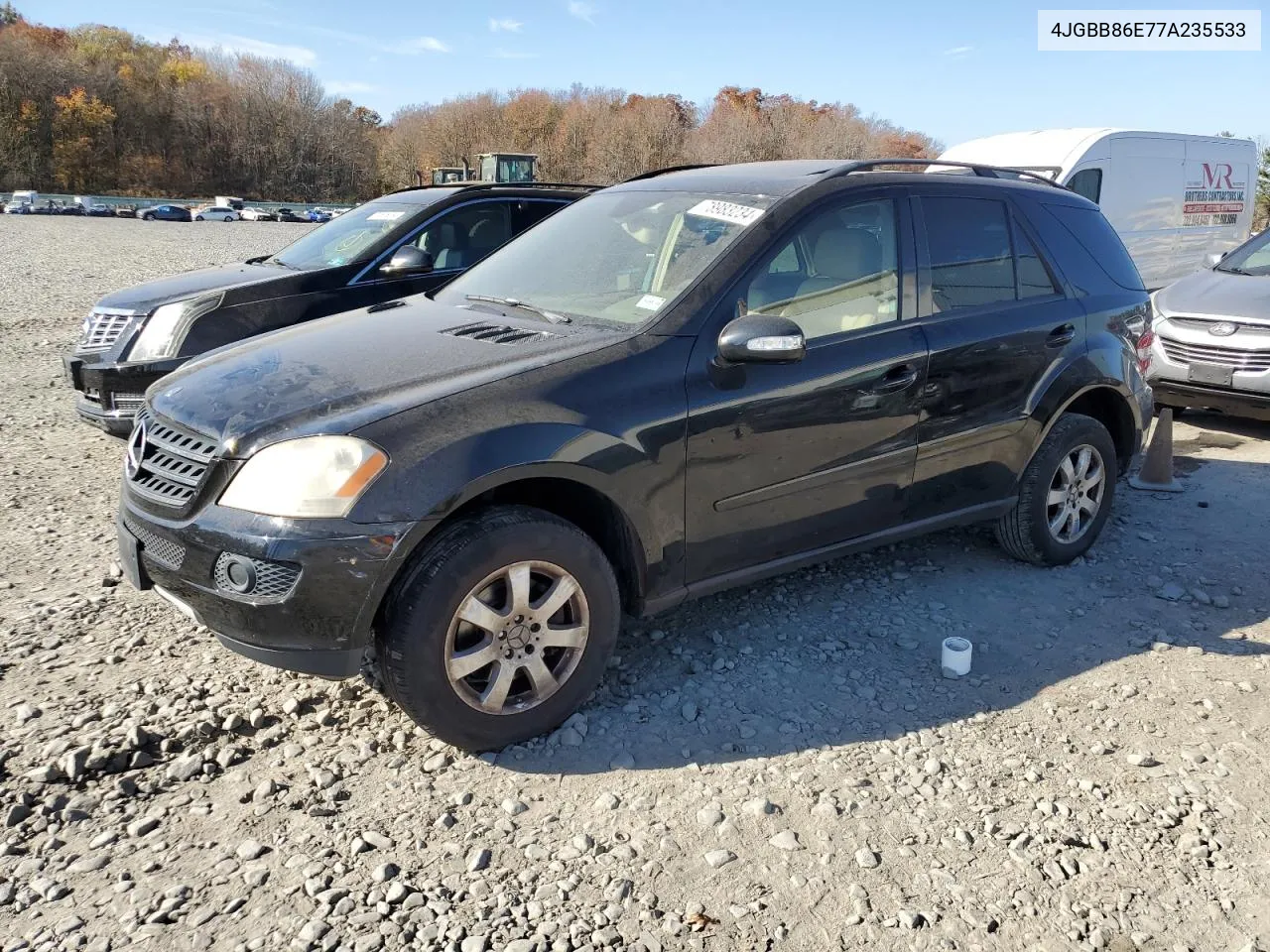 2007 Mercedes-Benz Ml 350 VIN: 4JGBB86E77A235533 Lot: 78983234