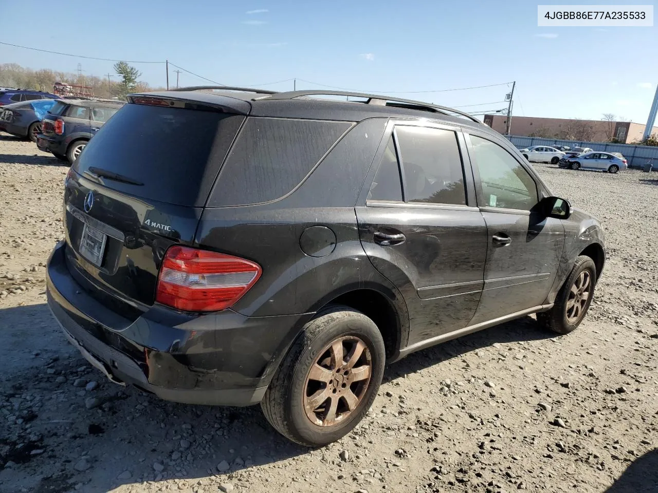 2007 Mercedes-Benz Ml 350 VIN: 4JGBB86E77A235533 Lot: 78983234