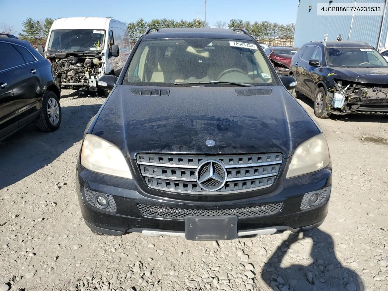 2007 Mercedes-Benz Ml 350 VIN: 4JGBB86E77A235533 Lot: 78983234