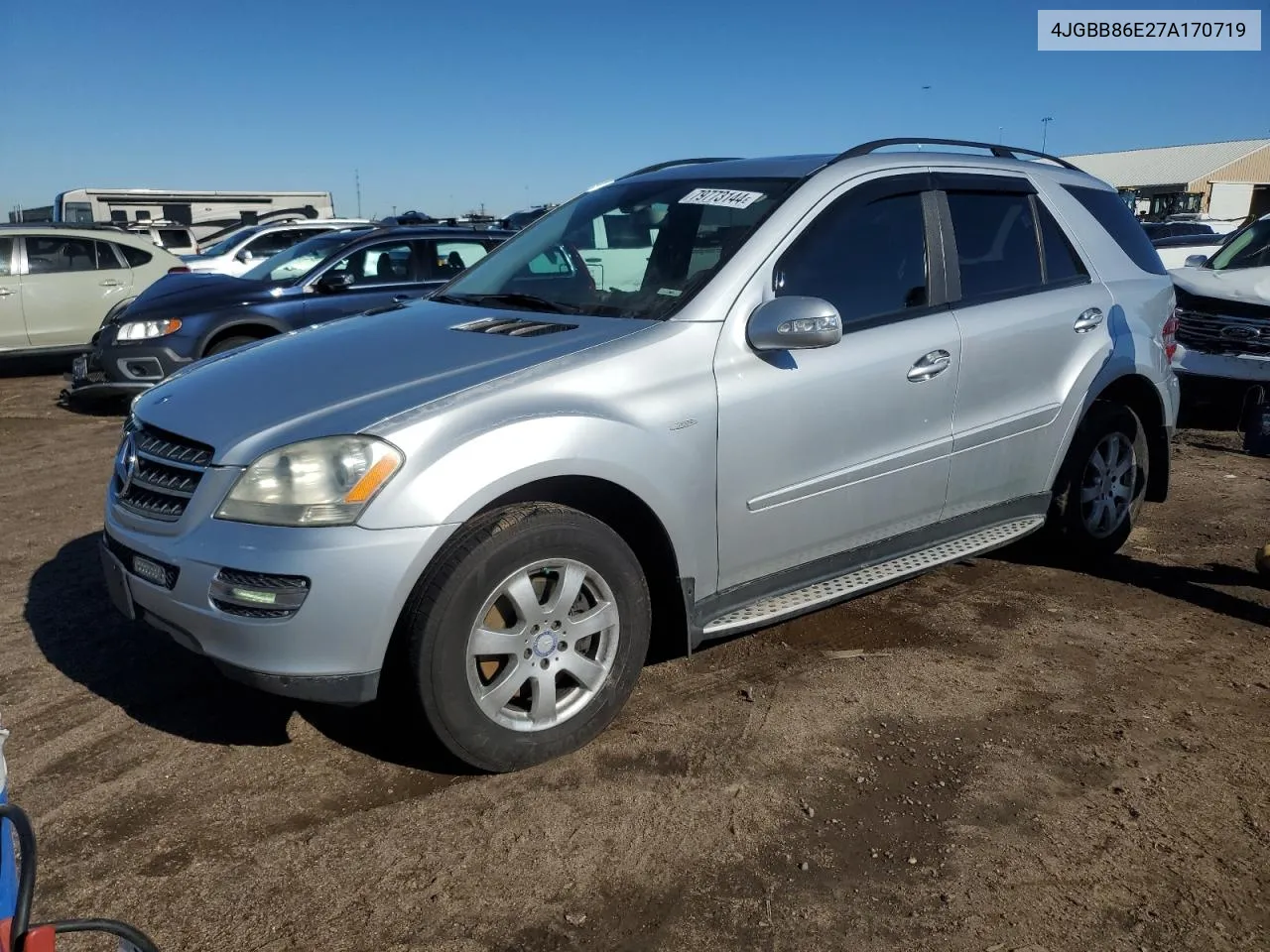 2007 Mercedes-Benz Ml 350 VIN: 4JGBB86E27A170719 Lot: 79773144