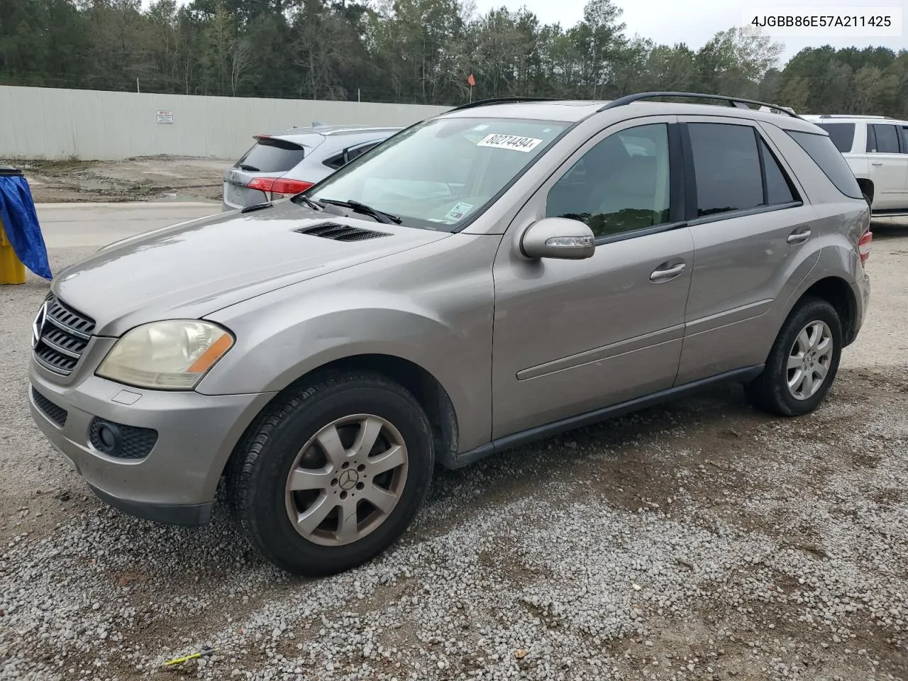 2007 Mercedes-Benz Ml 350 VIN: 4JGBB86E57A211425 Lot: 80274494