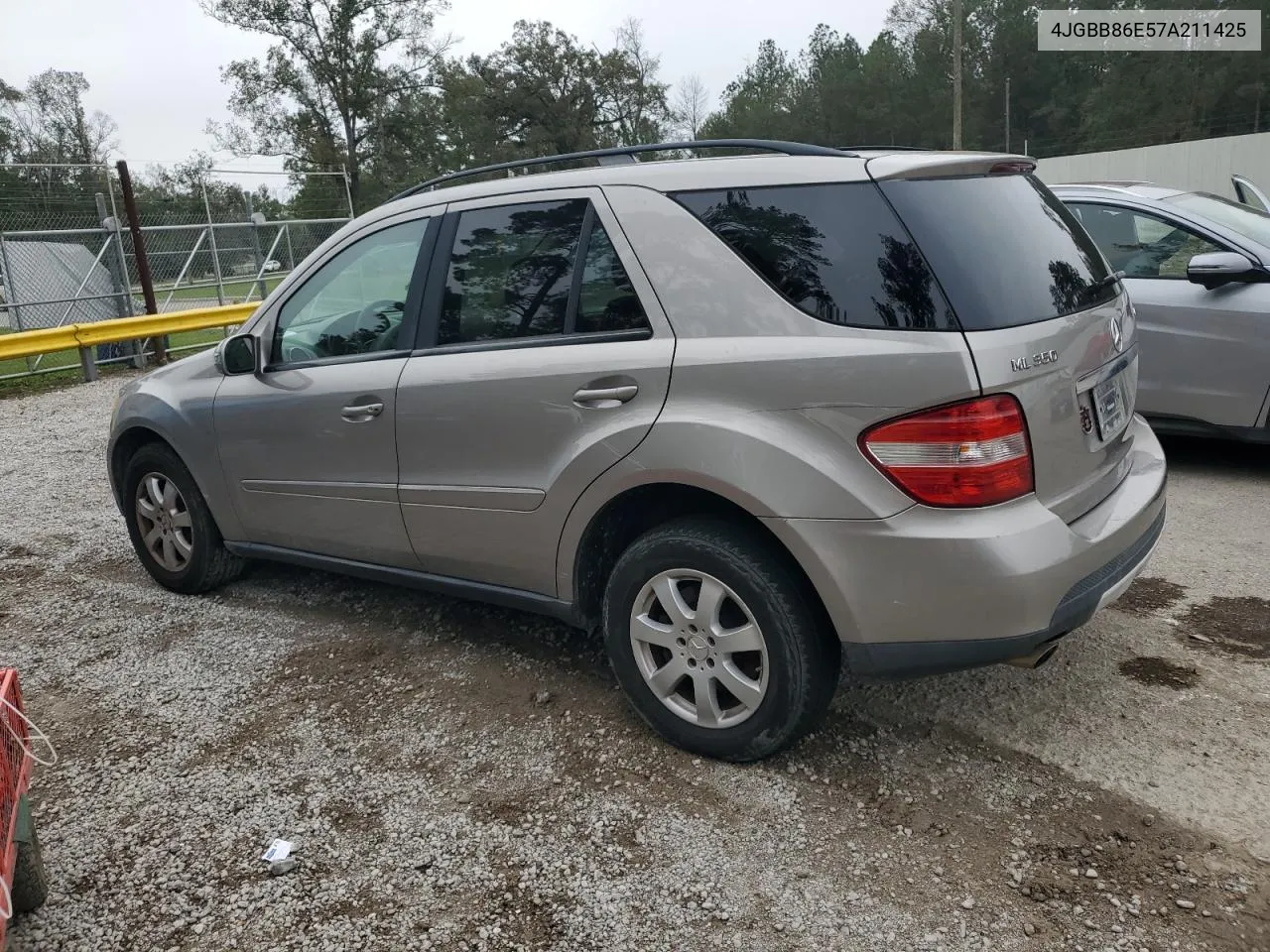 2007 Mercedes-Benz Ml 350 VIN: 4JGBB86E57A211425 Lot: 80274494