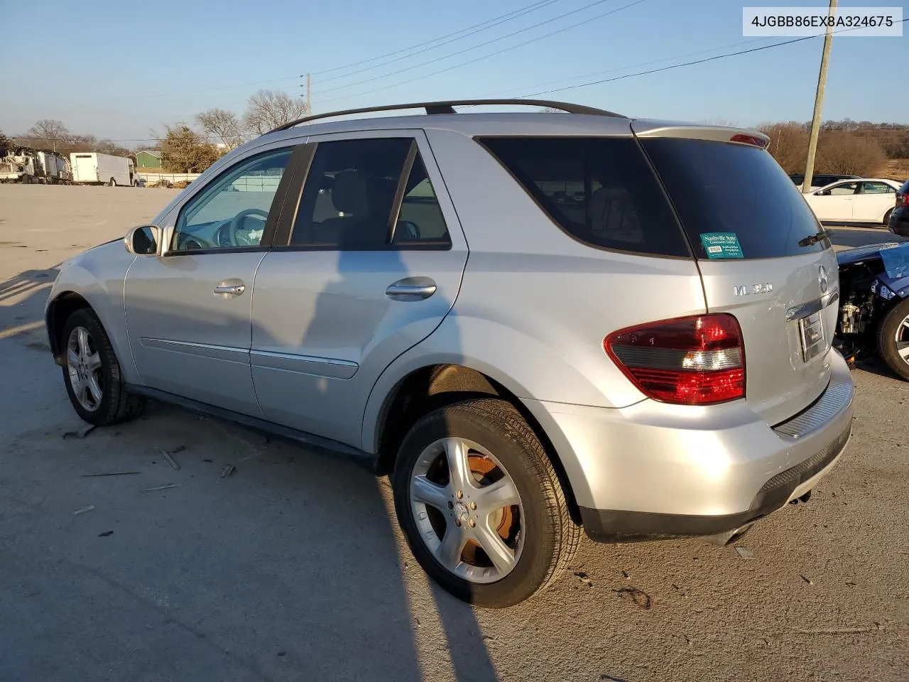 2008 Mercedes-Benz Ml 350 VIN: 4JGBB86EX8A324675 Lot: 37031444