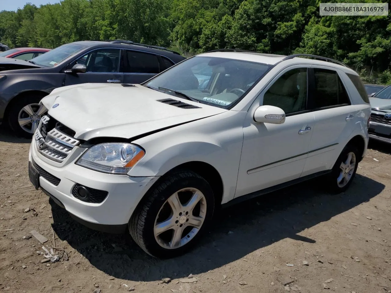 2008 Mercedes-Benz Ml 350 VIN: 4JGBB86E18A316979 Lot: 58268434