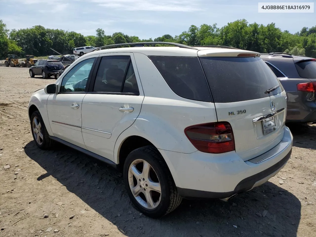 2008 Mercedes-Benz Ml 350 VIN: 4JGBB86E18A316979 Lot: 58268434