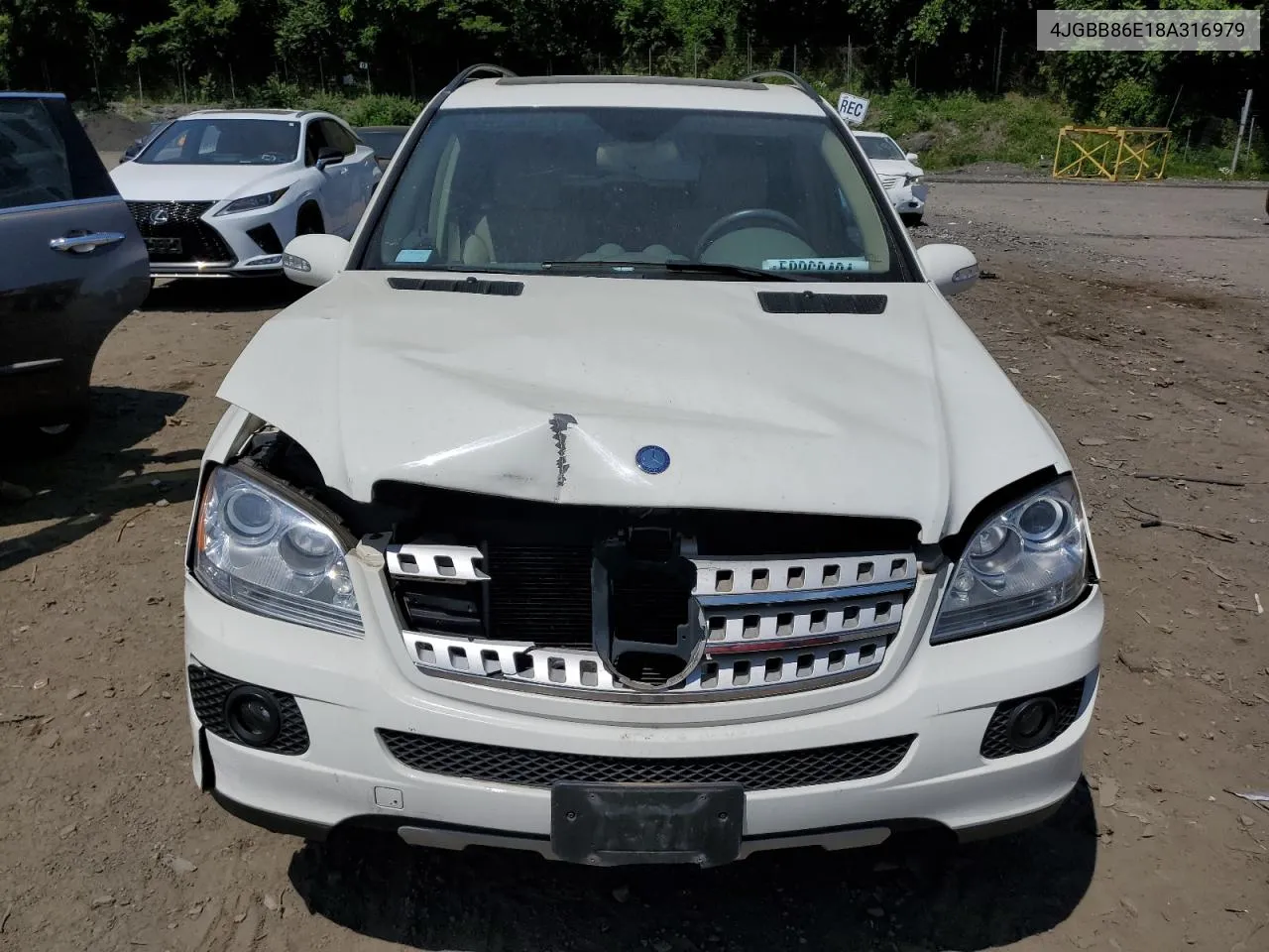 2008 Mercedes-Benz Ml 350 VIN: 4JGBB86E18A316979 Lot: 58268434