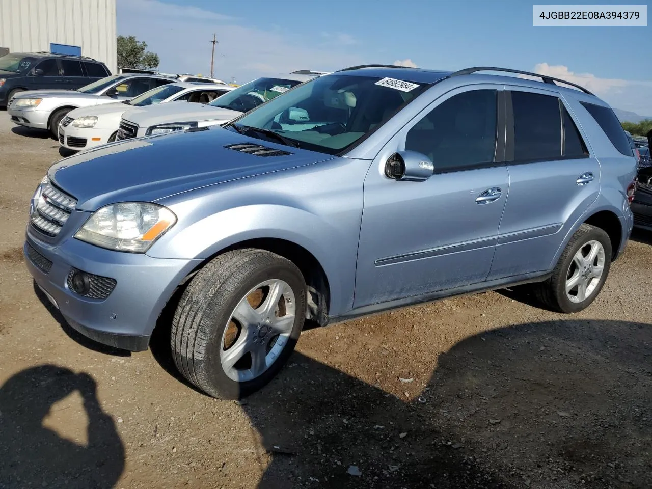 2008 Mercedes-Benz Ml 320 Cdi VIN: 4JGBB22E08A394379 Lot: 64982984