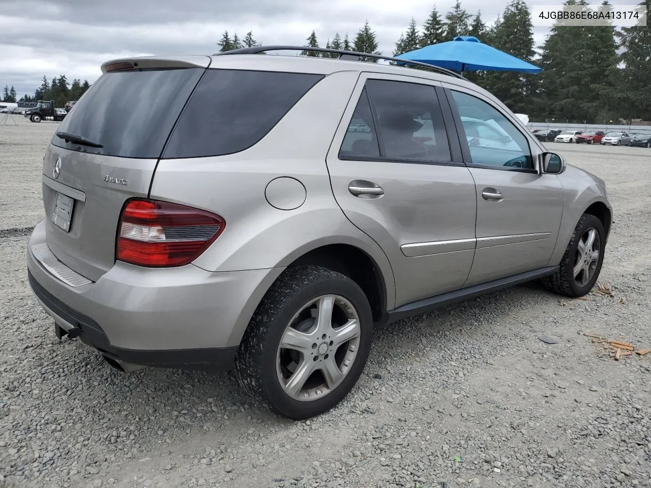 2008 Mercedes-Benz Ml 350 VIN: 4JGBB86E68A413174 Lot: 65181834