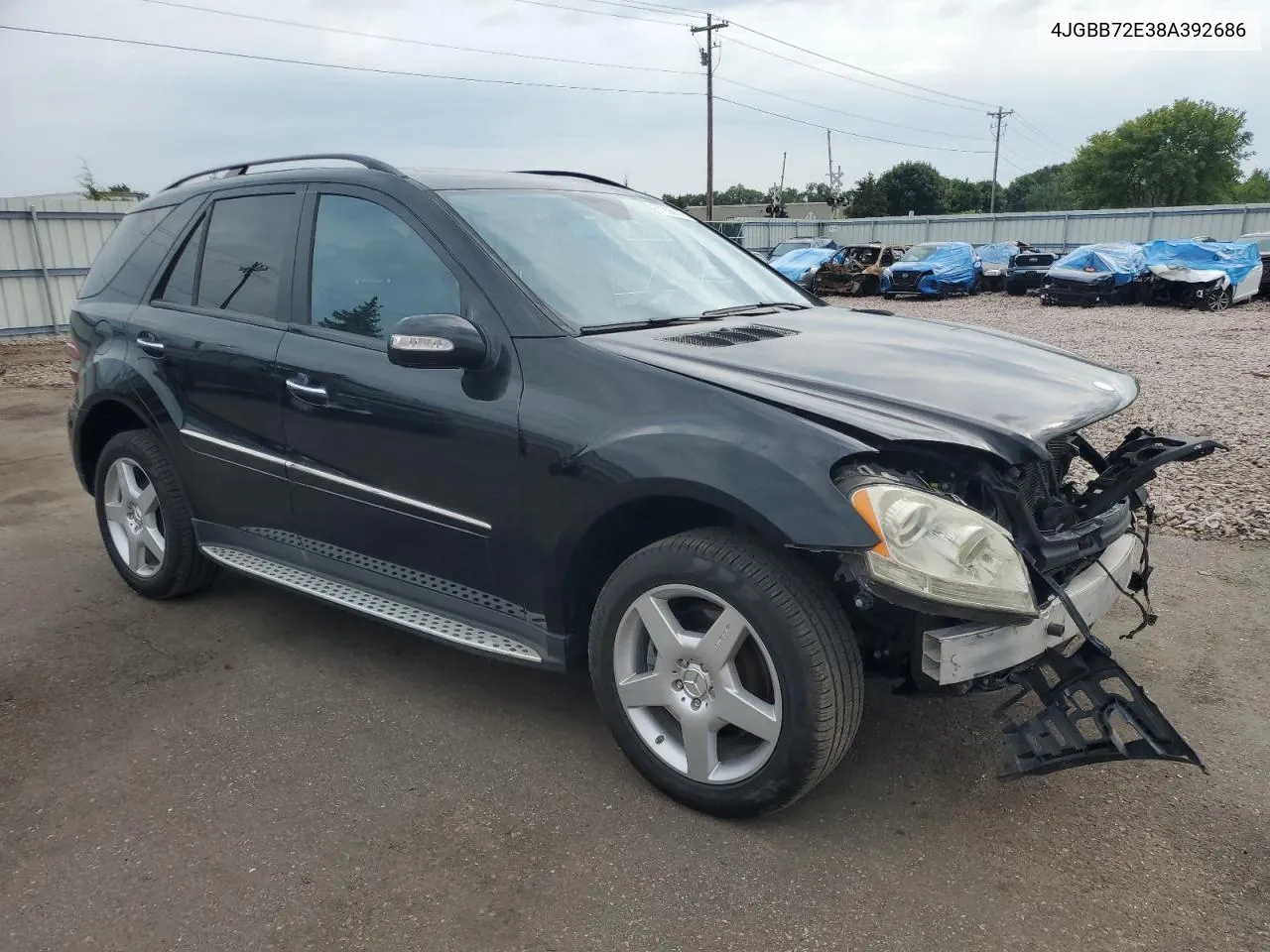 2008 Mercedes-Benz Ml 550 VIN: 4JGBB72E38A392686 Lot: 67938574