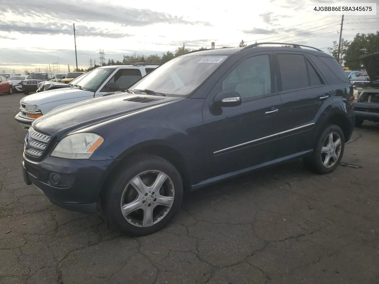 2008 Mercedes-Benz Ml 350 VIN: 4JGBB86E58A345675 Lot: 68901204