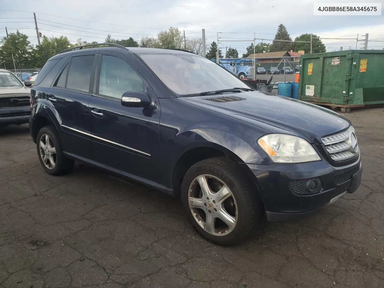 2008 Mercedes-Benz Ml 350 VIN: 4JGBB86E58A345675 Lot: 68901204