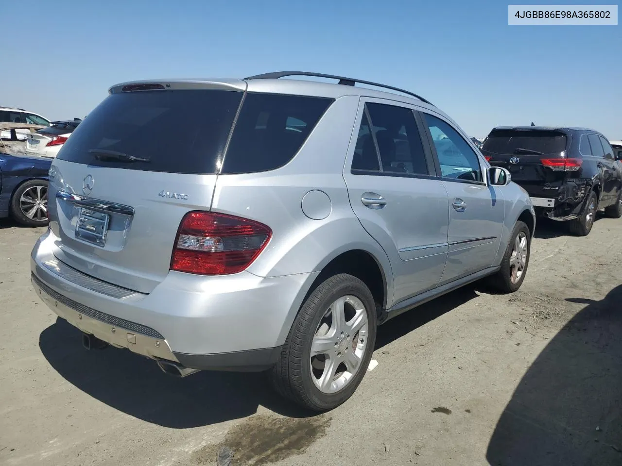 2008 Mercedes-Benz Ml 350 VIN: 4JGBB86E98A365802 Lot: 69342744