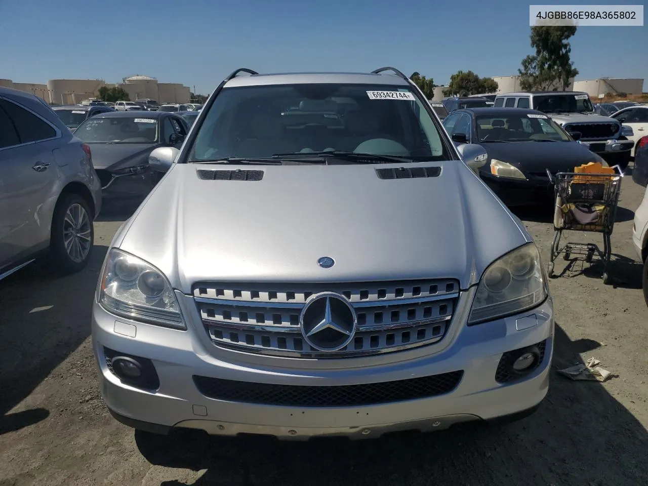 2008 Mercedes-Benz Ml 350 VIN: 4JGBB86E98A365802 Lot: 69342744