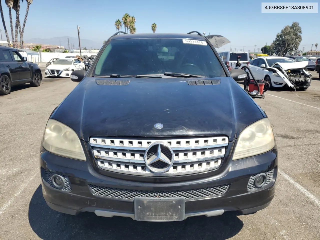 2008 Mercedes-Benz Ml 350 VIN: 4JGBB86E18A308901 Lot: 69514474