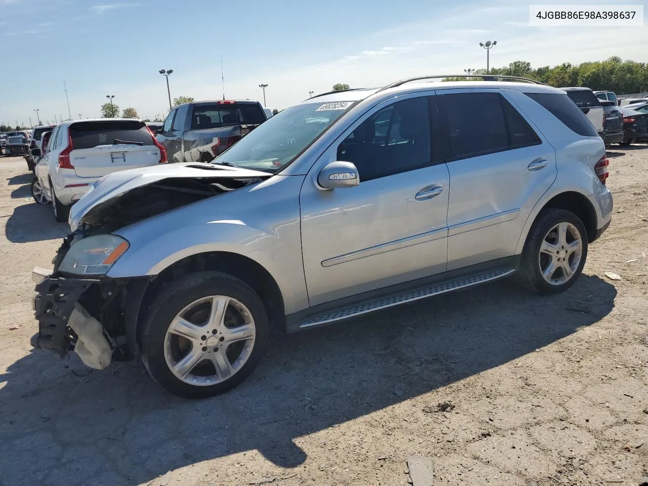 2008 Mercedes-Benz Ml 350 VIN: 4JGBB86E98A398637 Lot: 69828254