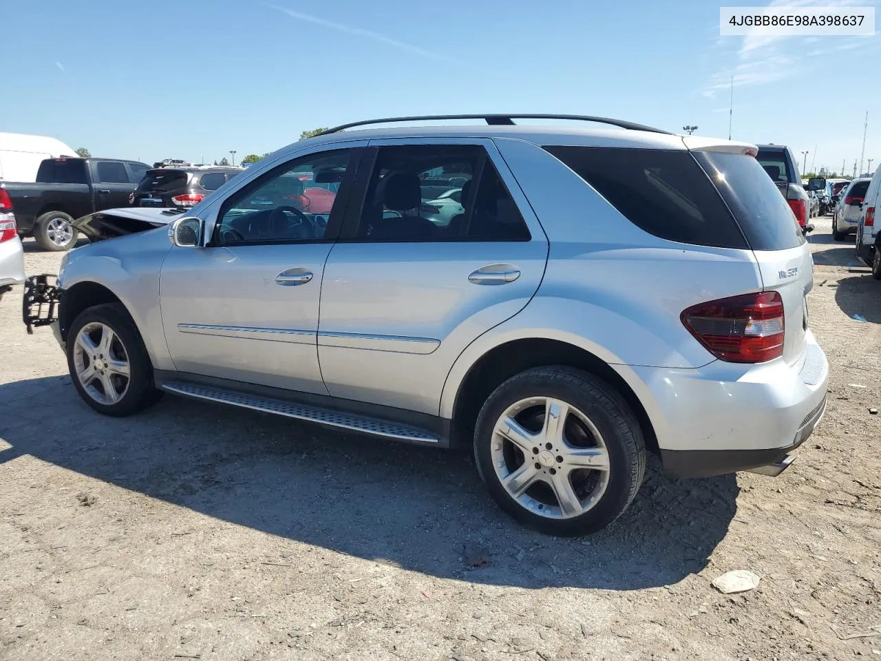 2008 Mercedes-Benz Ml 350 VIN: 4JGBB86E98A398637 Lot: 69828254