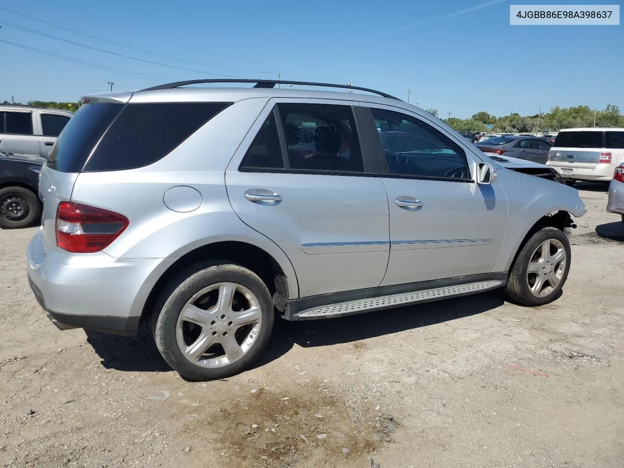 2008 Mercedes-Benz Ml 350 VIN: 4JGBB86E98A398637 Lot: 69828254