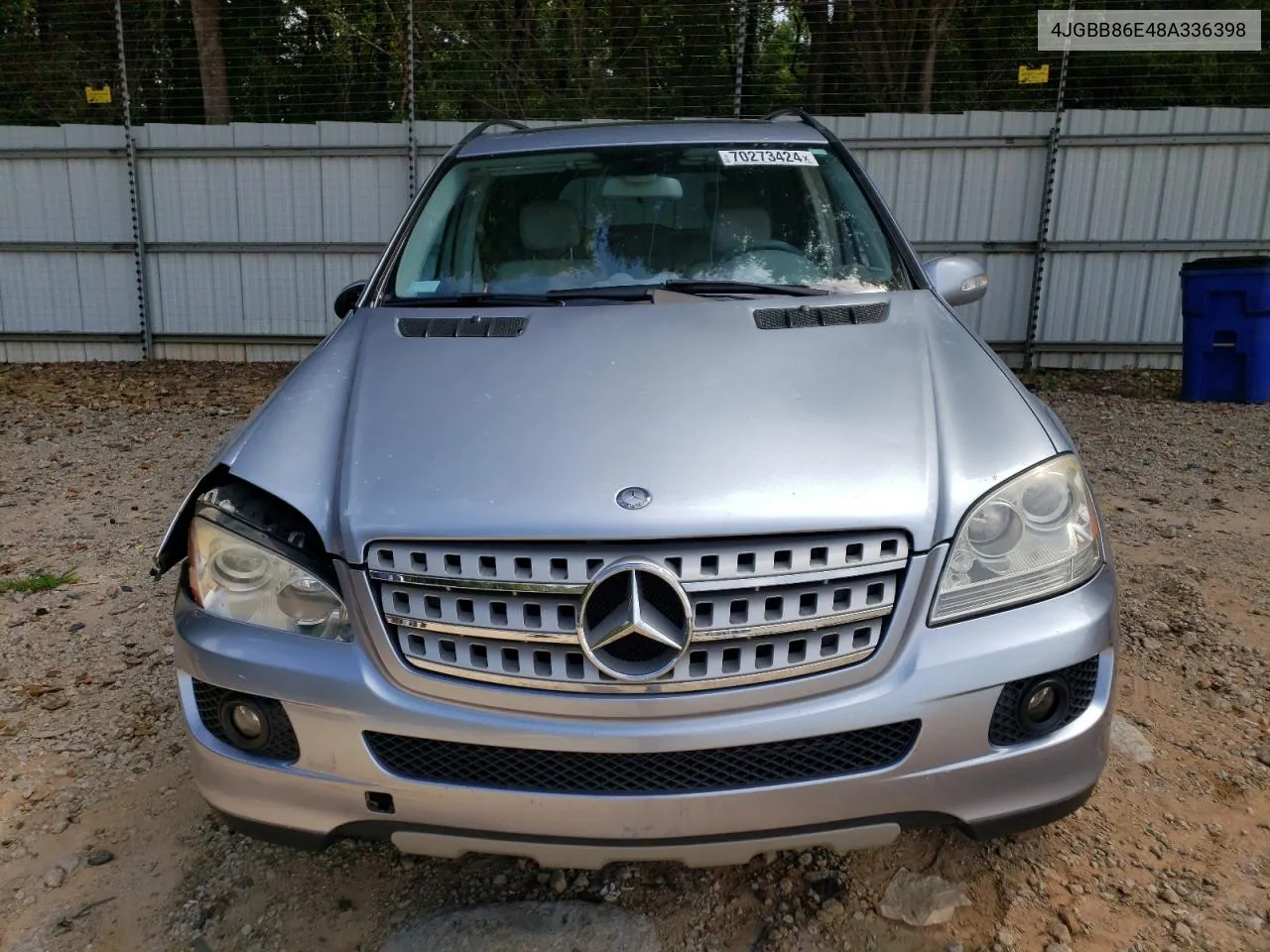 2008 Mercedes-Benz Ml 350 VIN: 4JGBB86E48A336398 Lot: 70273424