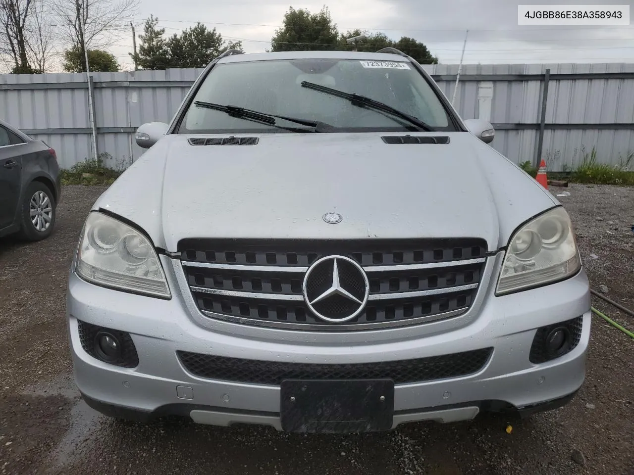 2008 Mercedes-Benz Ml 350 VIN: 4JGBB86E38A358943 Lot: 72373954