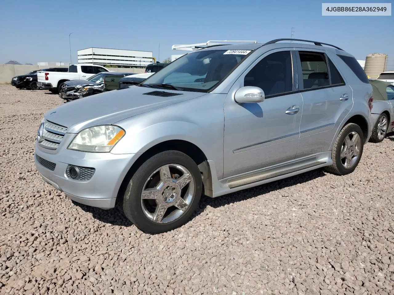 2008 Mercedes-Benz Ml 350 VIN: 4JGBB86E28A362949 Lot: 72841444