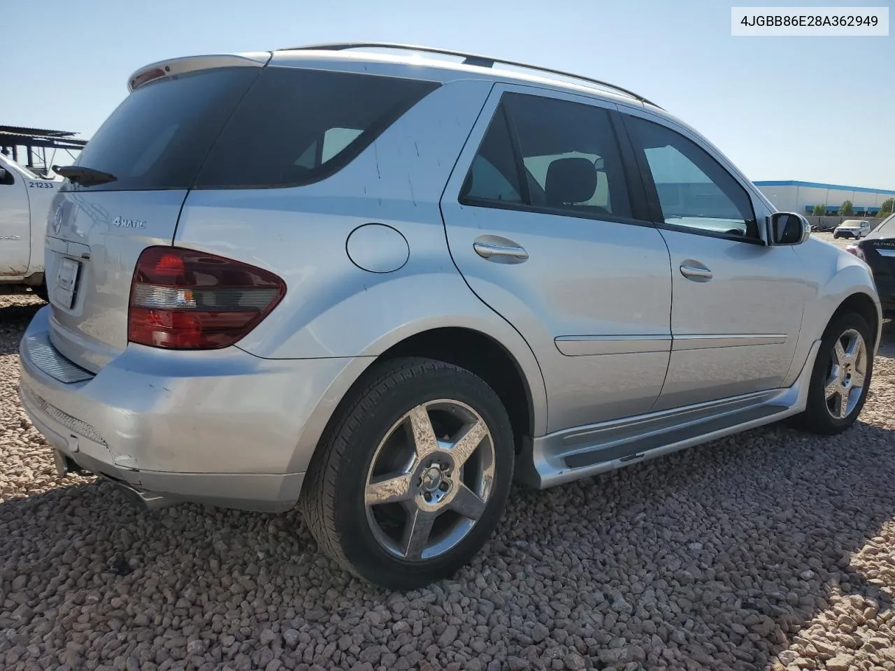 2008 Mercedes-Benz Ml 350 VIN: 4JGBB86E28A362949 Lot: 72841444