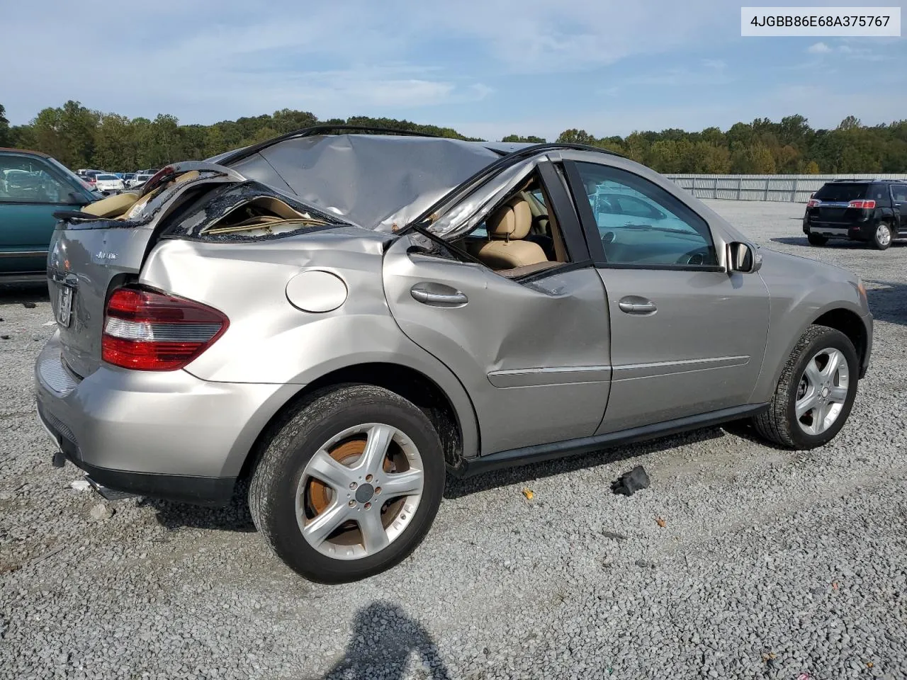 2008 Mercedes-Benz Ml 350 VIN: 4JGBB86E68A375767 Lot: 74093044