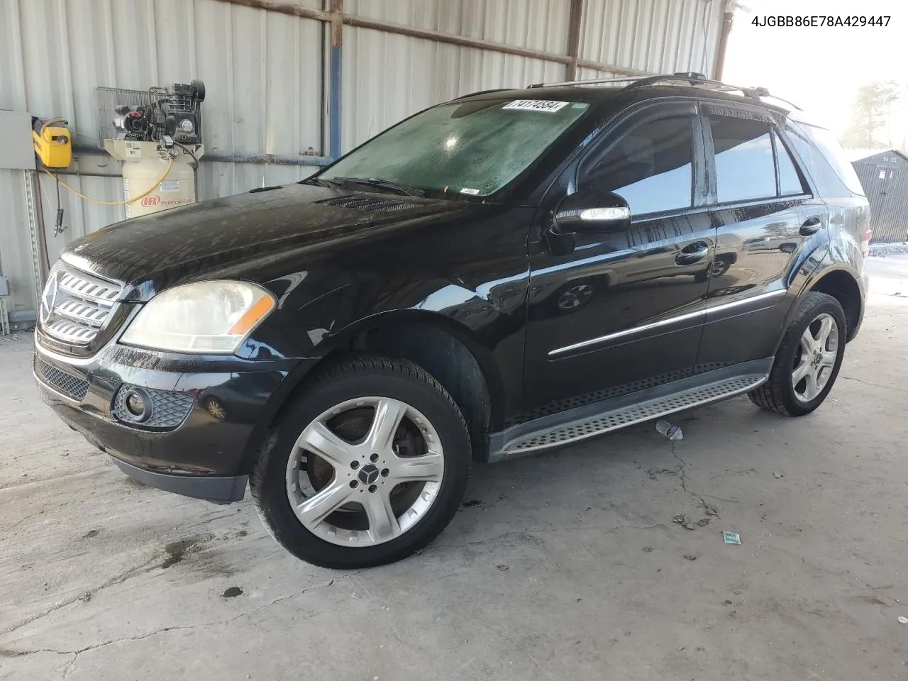 2008 Mercedes-Benz Ml 350 VIN: 4JGBB86E78A429447 Lot: 74174584