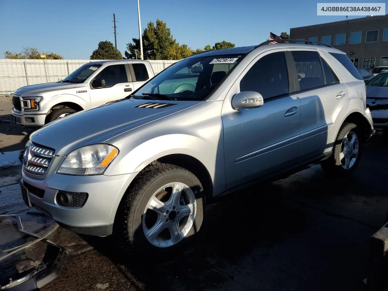 2008 Mercedes-Benz Ml 350 VIN: 4JGBB86E38A438467 Lot: 75429674