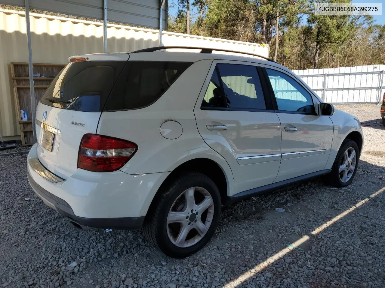 2008 Mercedes-Benz Ml 350 VIN: 4JGBB86E68A399275 Lot: 75951614