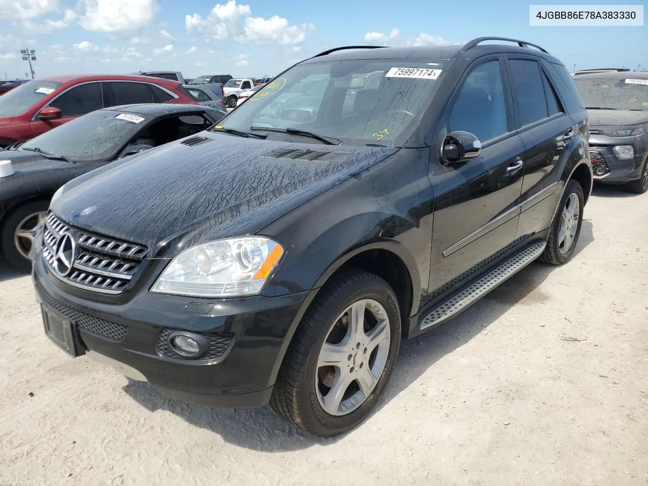 2008 Mercedes-Benz Ml 350 VIN: 4JGBB86E78A383330 Lot: 75997174