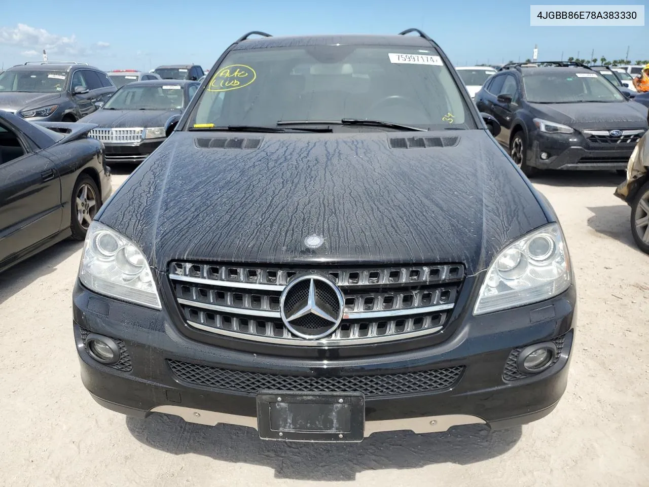 2008 Mercedes-Benz Ml 350 VIN: 4JGBB86E78A383330 Lot: 75997174