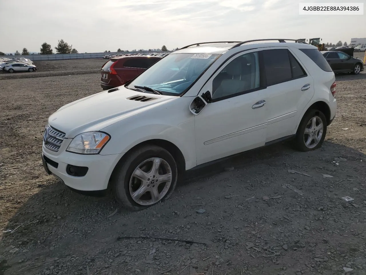 2008 Mercedes-Benz Ml 320 Cdi VIN: 4JGBB22E88A394386 Lot: 76190504