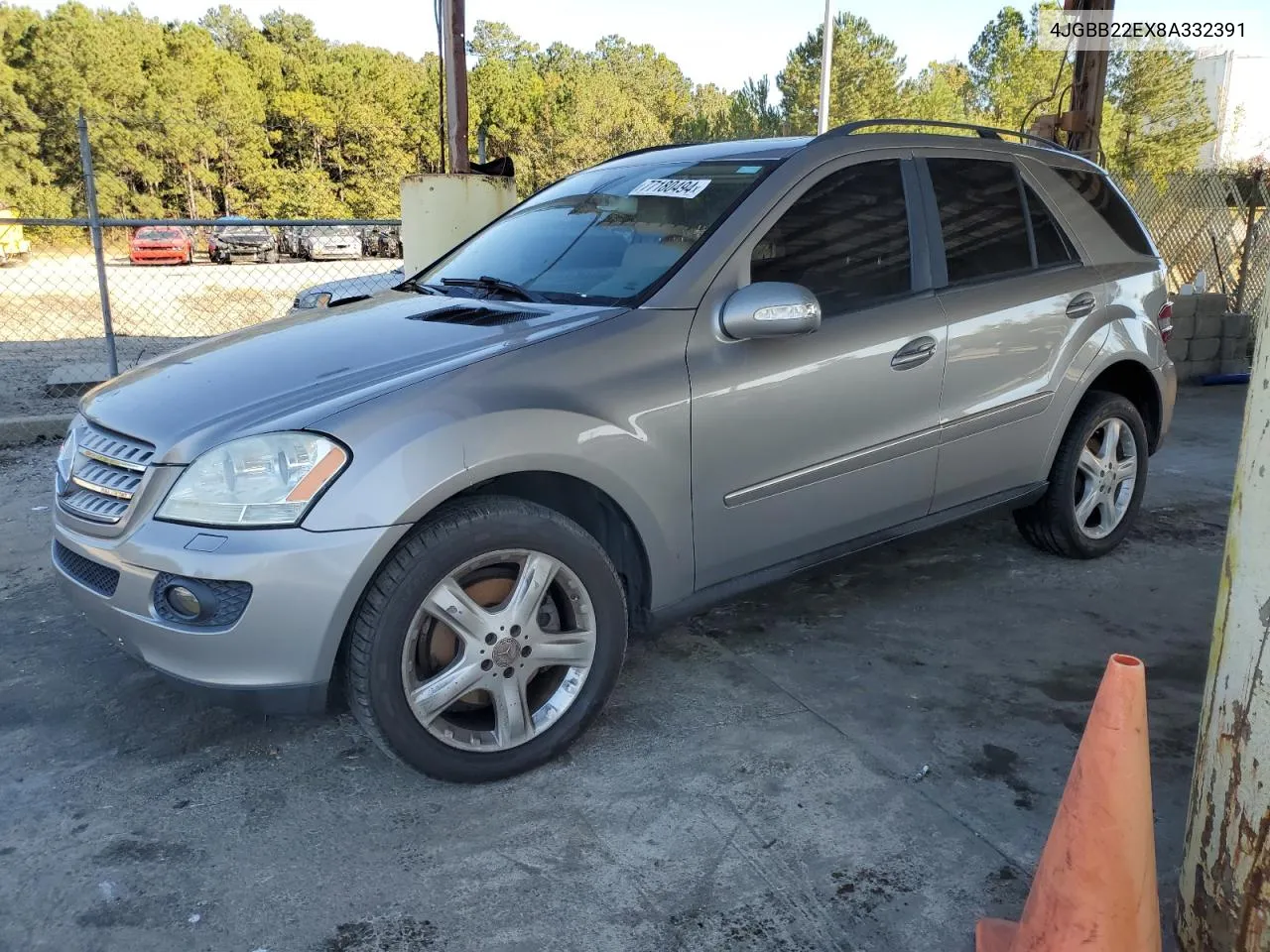 2008 Mercedes-Benz Ml 320 Cdi VIN: 4JGBB22EX8A332391 Lot: 77180494