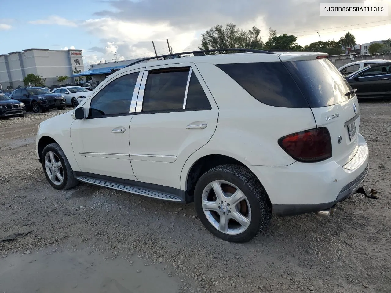 2008 Mercedes-Benz Ml 350 VIN: 4JGBB86E58A311316 Lot: 77280924