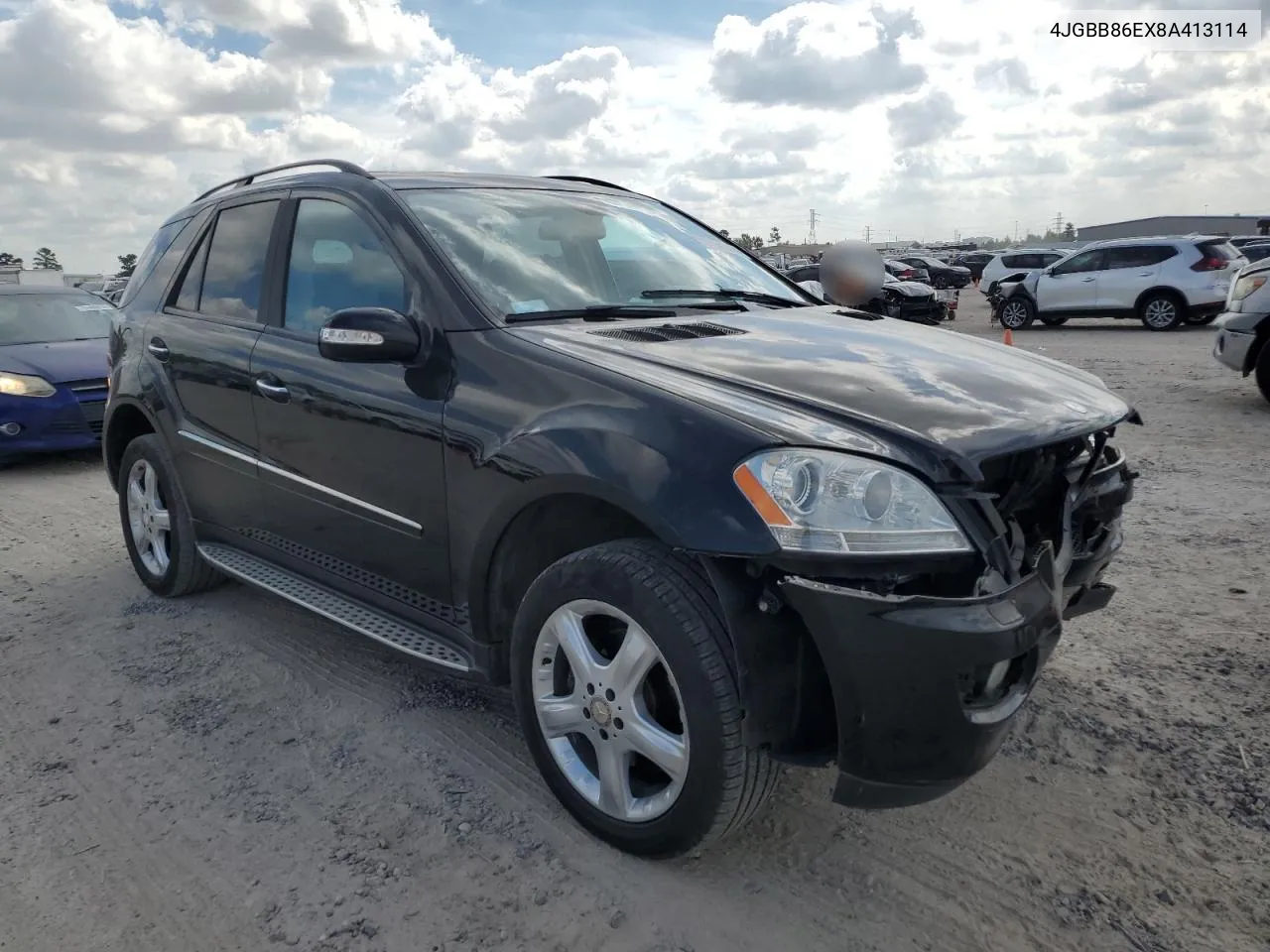 2008 Mercedes-Benz Ml 350 VIN: 4JGBB86EX8A413114 Lot: 77341254