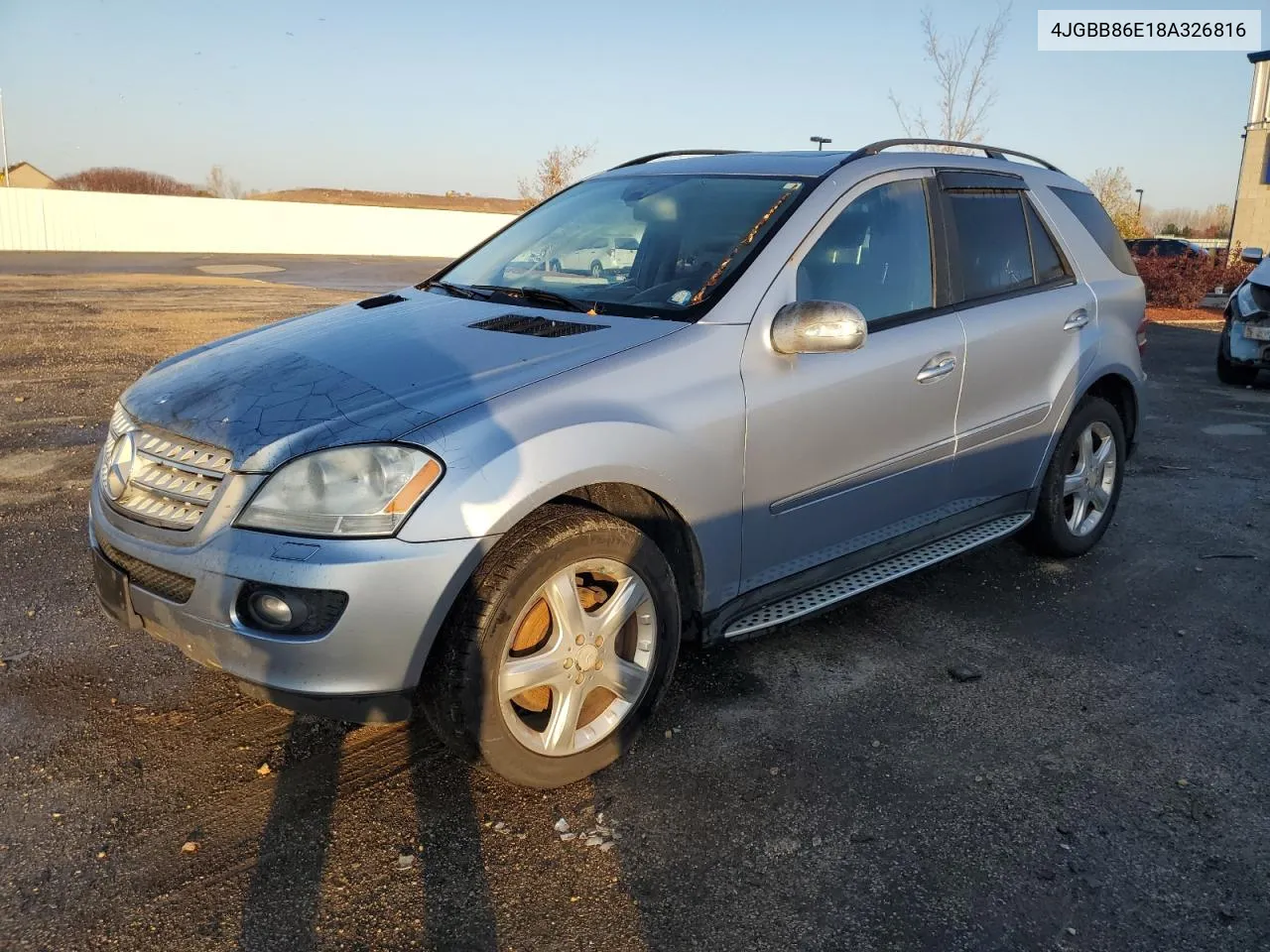 2008 Mercedes-Benz Ml 350 VIN: 4JGBB86E18A326816 Lot: 77983424