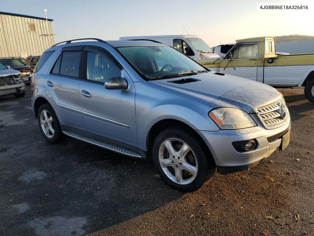 2008 Mercedes-Benz Ml 350 VIN: 4JGBB86E18A326816 Lot: 77983424