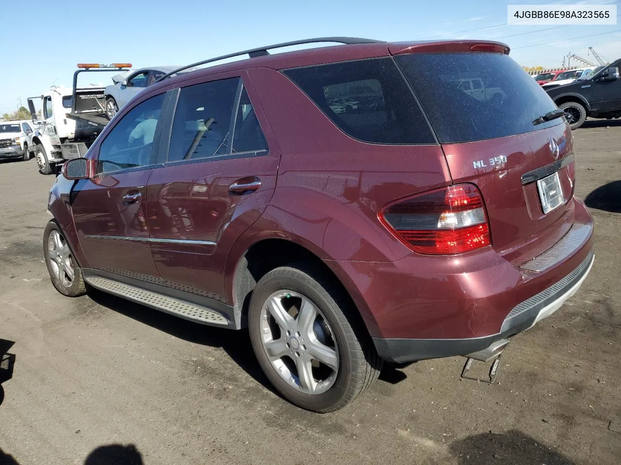 2008 Mercedes-Benz Ml 350 VIN: 4JGBB86E98A323565 Lot: 78007014