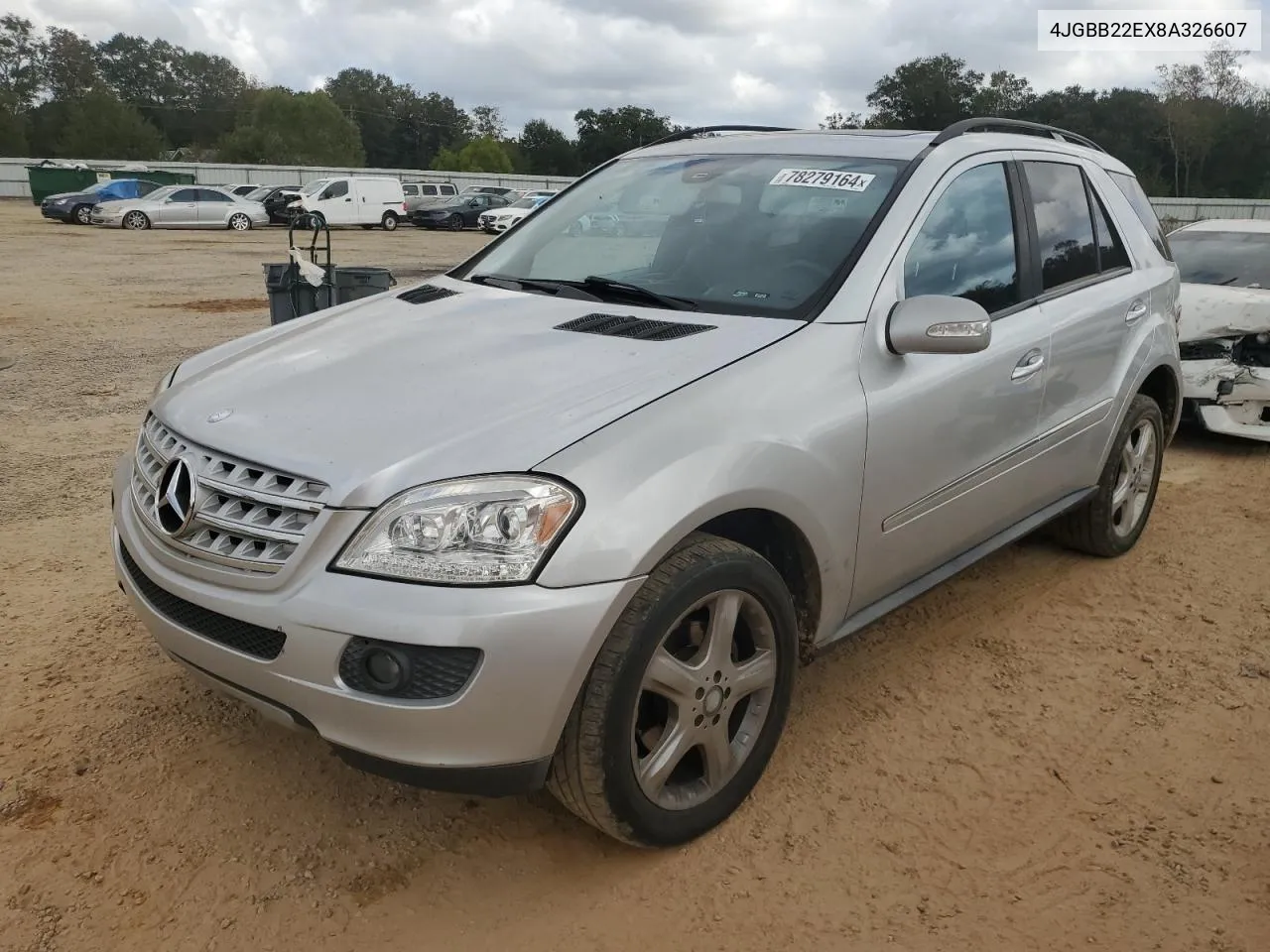 2008 Mercedes-Benz Ml 320 Cdi VIN: 4JGBB22EX8A326607 Lot: 78279164