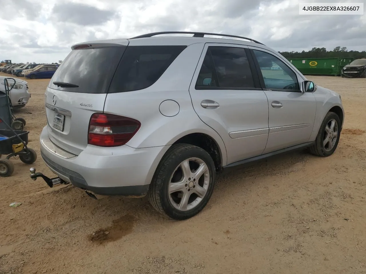 2008 Mercedes-Benz Ml 320 Cdi VIN: 4JGBB22EX8A326607 Lot: 78279164