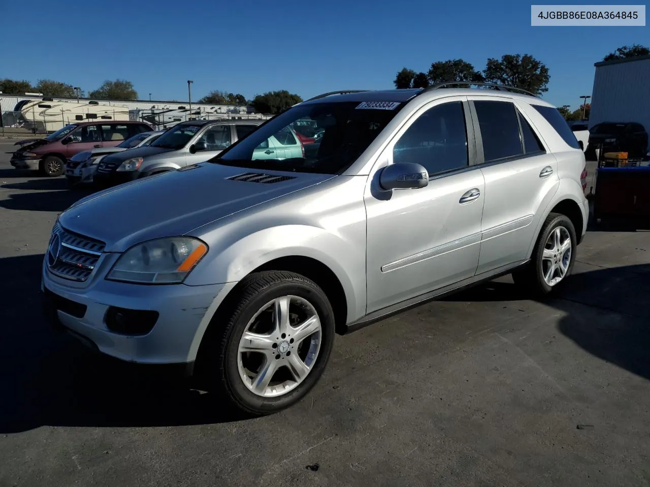 2008 Mercedes-Benz Ml 350 VIN: 4JGBB86E08A364845 Lot: 79233334