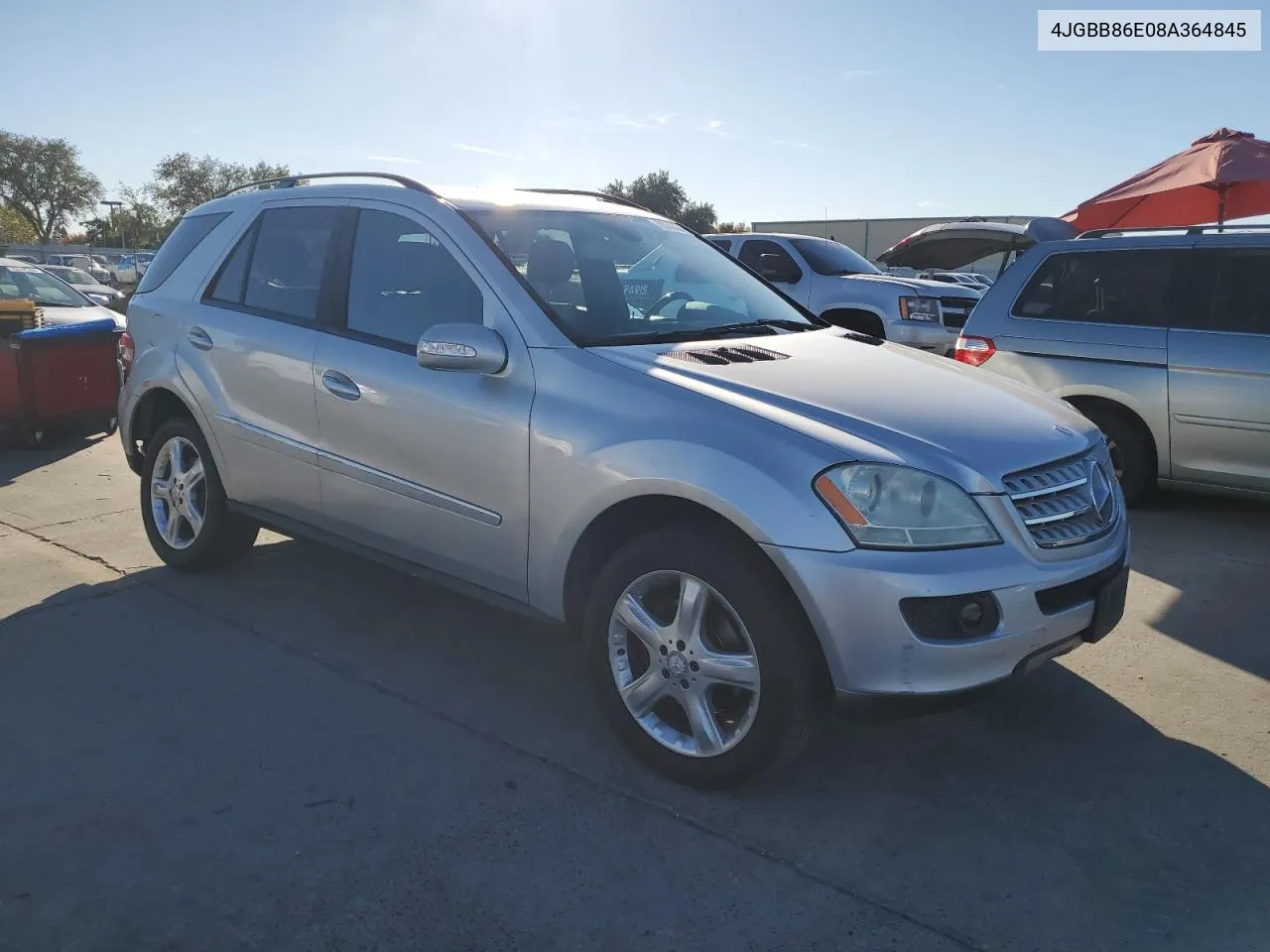 2008 Mercedes-Benz Ml 350 VIN: 4JGBB86E08A364845 Lot: 79233334