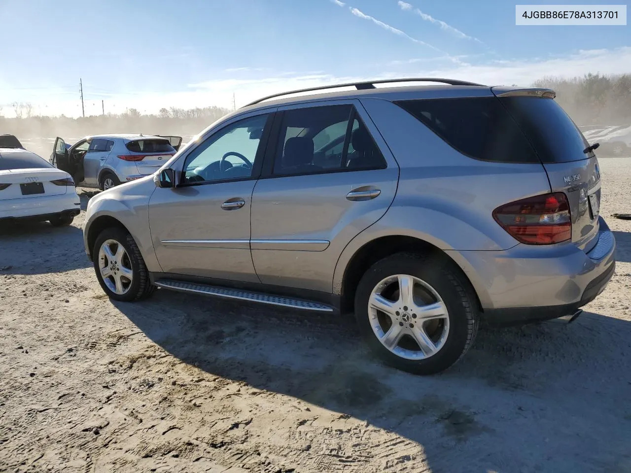 2008 Mercedes-Benz Ml 350 VIN: 4JGBB86E78A313701 Lot: 80463244