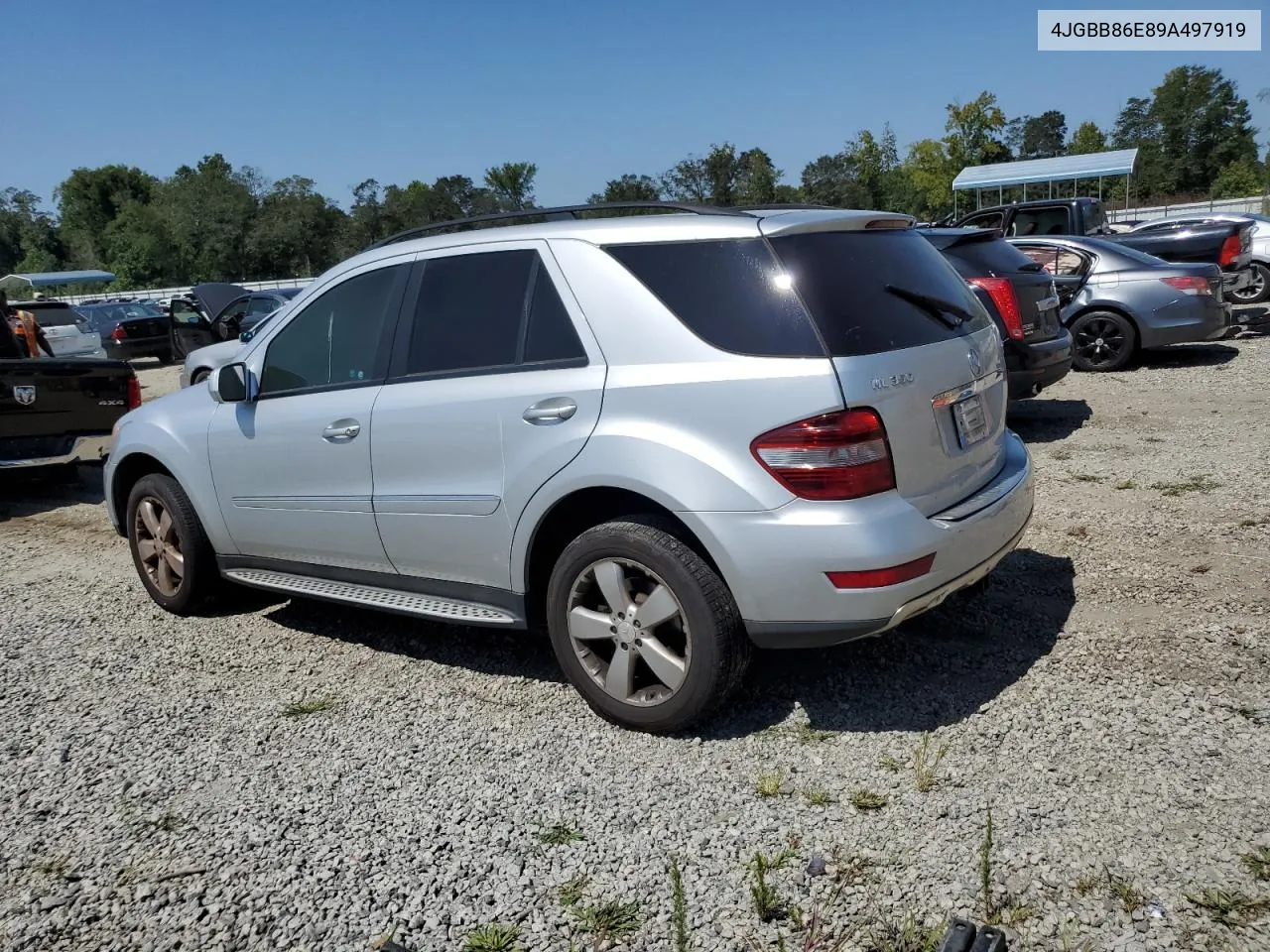 2009 Mercedes-Benz Ml 350 VIN: 4JGBB86E89A497919 Lot: 68872374