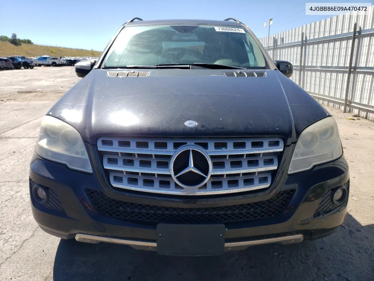 2009 Mercedes-Benz Ml 350 VIN: 4JGBB86E09A470472 Lot: 73000624