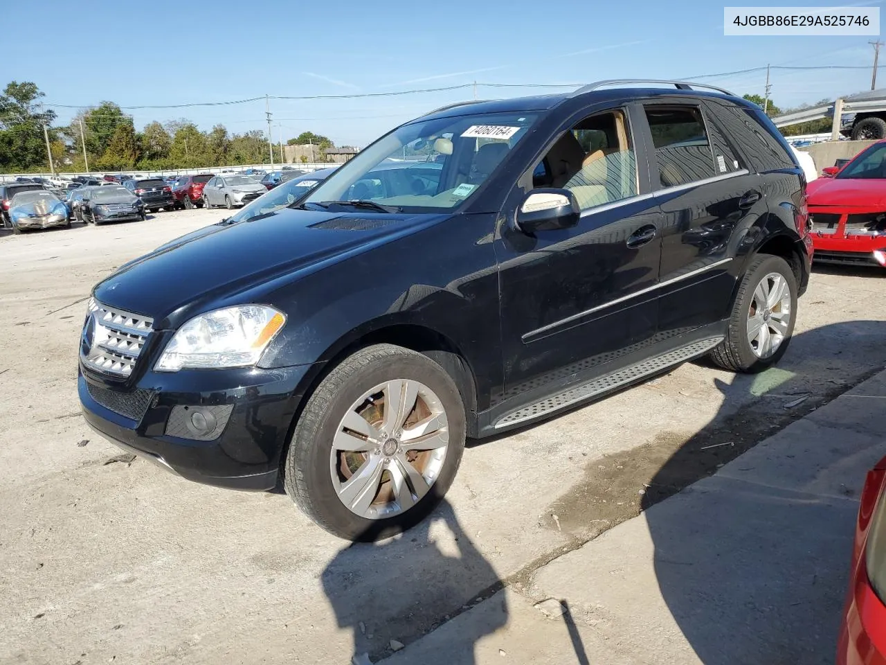 2009 Mercedes-Benz Ml 350 VIN: 4JGBB86E29A525746 Lot: 74060164