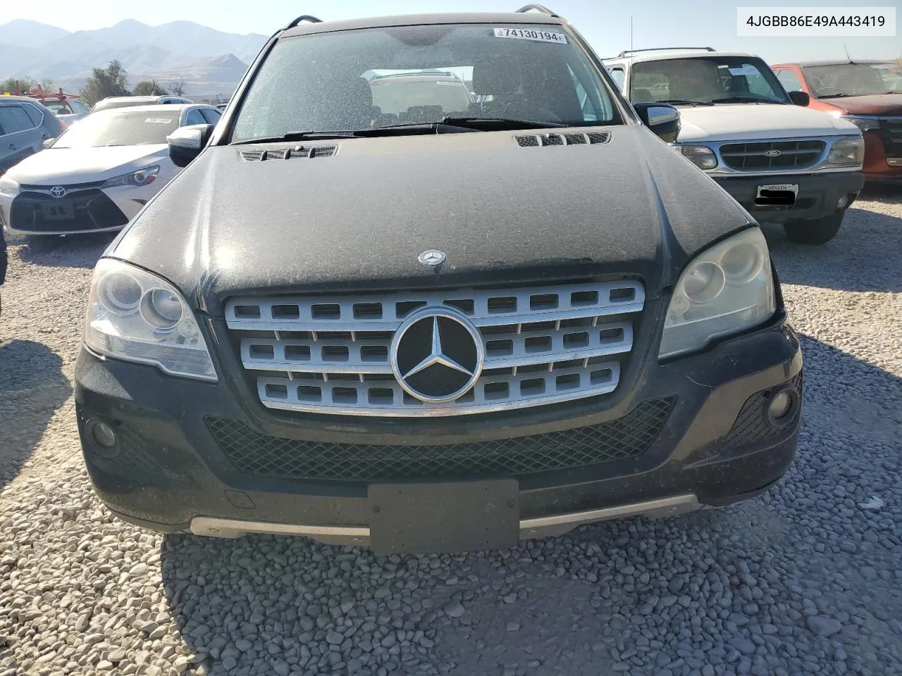 2009 Mercedes-Benz Ml 350 VIN: 4JGBB86E49A443419 Lot: 74130194