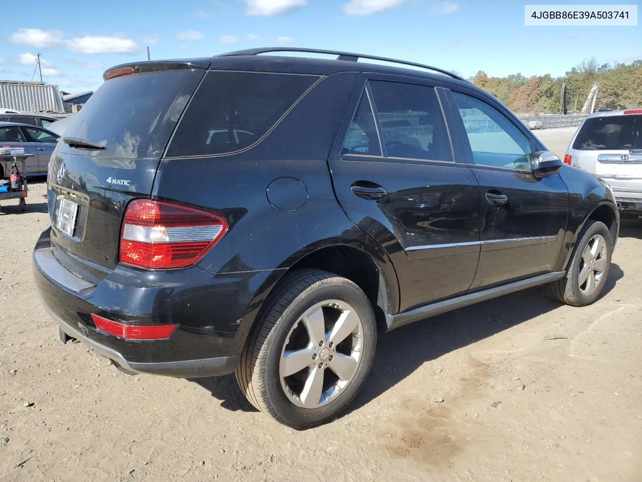 2009 Mercedes-Benz Ml 350 VIN: 4JGBB86E39A503741 Lot: 74833814